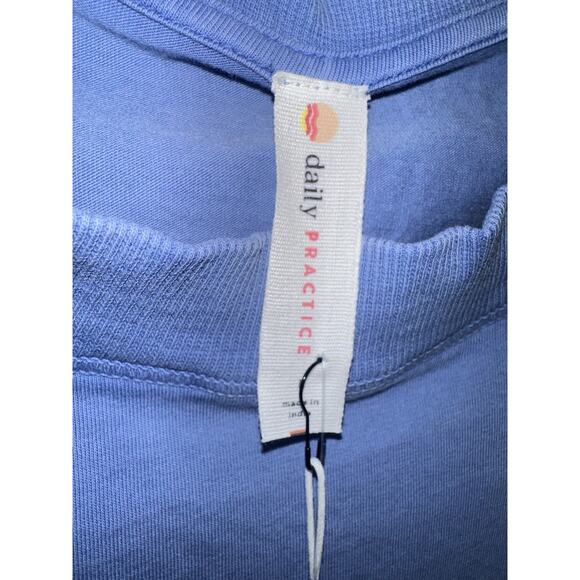 Daily Practice By Anthropologie Sleeveless Ruched Mini Dress Blue Size Large L - Picture 8 of 9